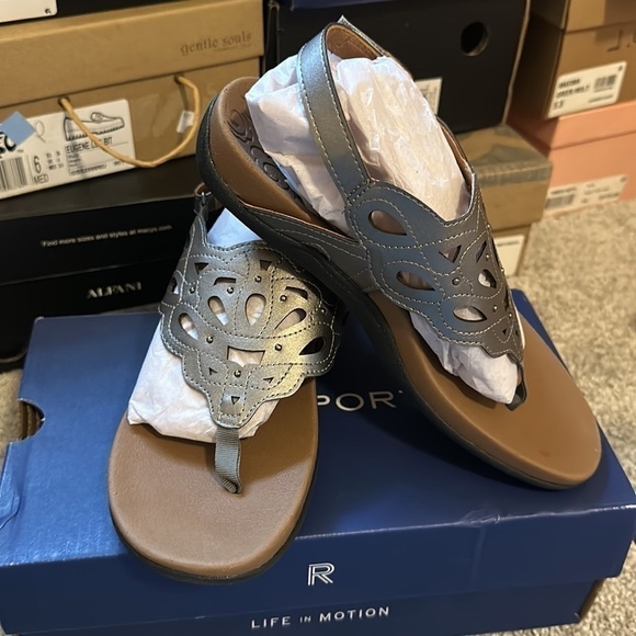 Rockport Ridge Sling Sandal silver 6.5 7 7.5 9.5 10 - Picture 7 of 7